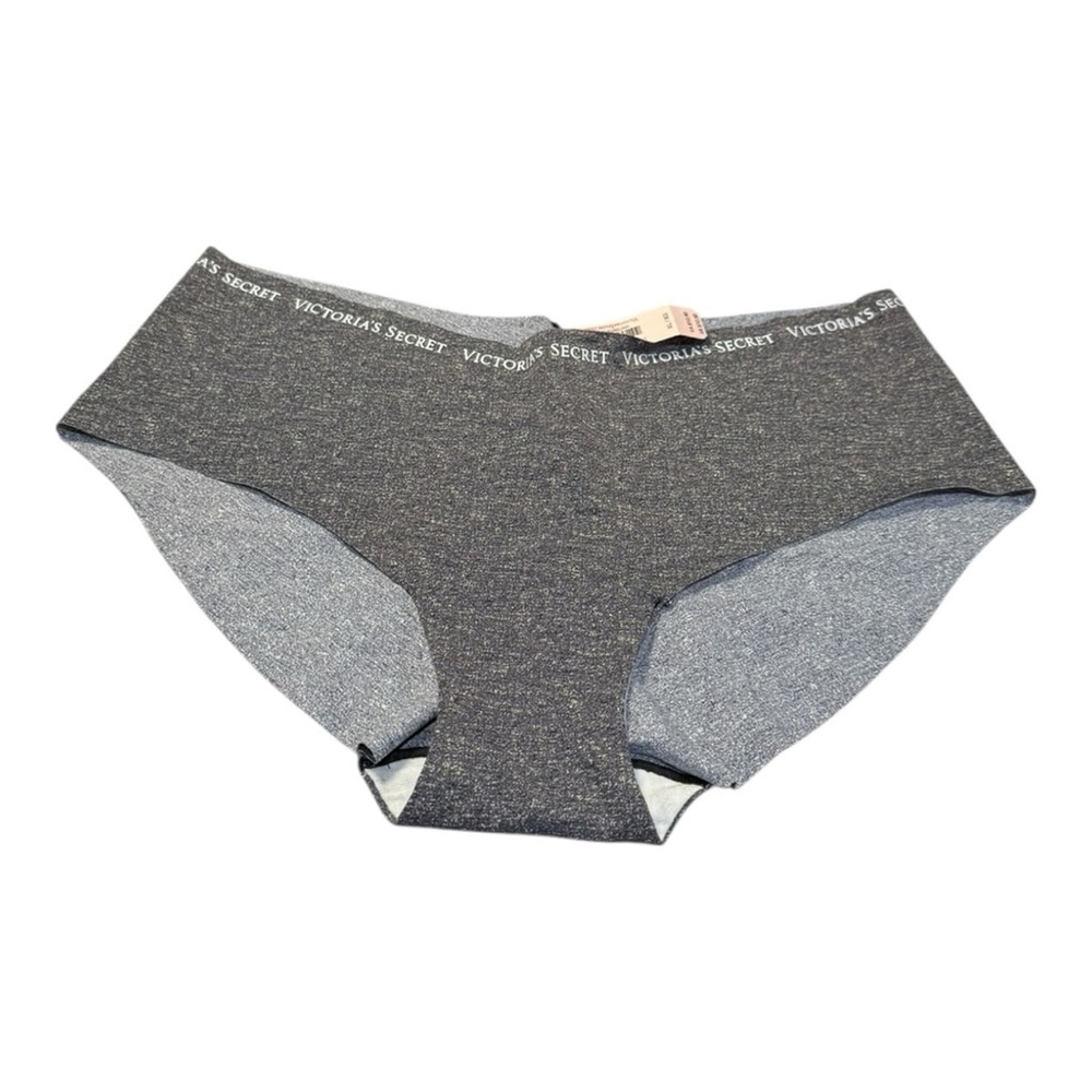 Victoria’s Secret XL No-Show Smooth Hiphugger Panty – Black Marl (NWT)